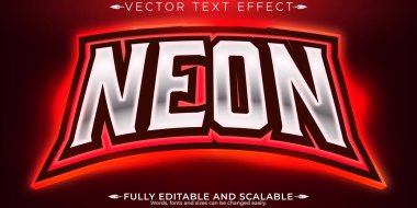 Esport metin efekti, düzenlenebilir oyun ve neon metin biçimi