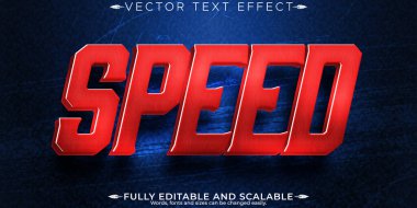 Hızlı yarış metin efekti, düzenlenebilir hızlı ve spor metin biçimi