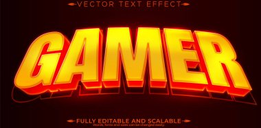 Esport metin efekti, düzenlenebilir oyun ve neon metin biçimi