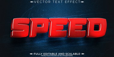 Hızlı yarış metin efekti, düzenlenebilir hızlı ve spor metin biçimi