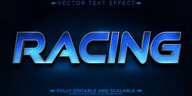 Düzenlenebilir metin efekti, yarışçı hızı biçimi