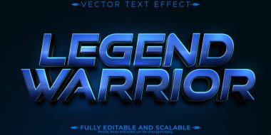 Savaşçı metin efekti, düzenlenebilir şövalye ve parlak metin tarzı