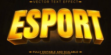 Düzenlenebilir metin efekti hatası oynatıcı, 3d esport ve akış yazı tipi arızası