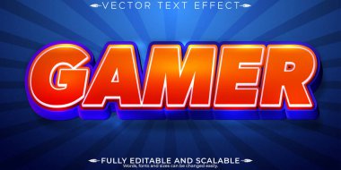 Oyuncu çizgi film metin efekti, düzenlenebilir çocuklar ve okul metin tarzı