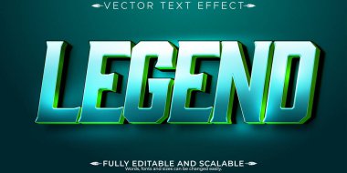 Efsanevi spor metni efekti, düzenlenebilir futbol ve şampiyon metin st.