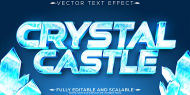 Buz donmuş metin efekti, düzenlenebilir soğuk ve soğuk metin biçimi