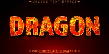 Dragon metin efekti, düzenlenebilir komik metin biçimi