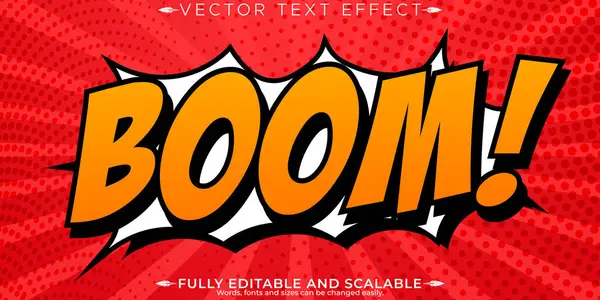 Boom metin efekti, düzenlenebilir çizgi roman ve konuşma tarzı