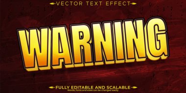 Uyarı metni efekti, düzenlenebilir hata ve tehlikeli metin biçimi