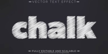 Tebeşir metin efekti, düzenlenebilir karatahta ve okul metin biçimi