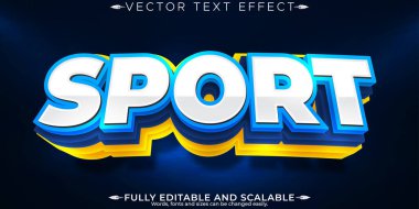 Spor metin efekti, düzenlenebilir basketbol ve futbol metin tarzı