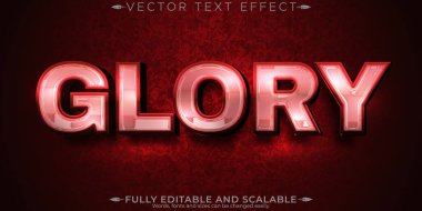 Görkemli lüks metin efekti, düzenlenebilir parlak ve zarif metin biçimi