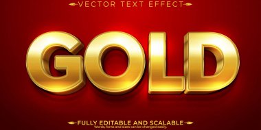 Düzenlenebilir metin efekti, altın lüks metin biçimi