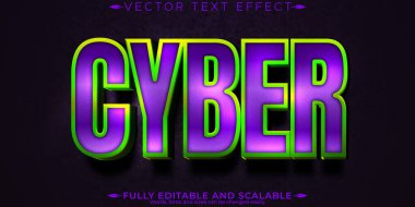 Siber metin efekti, düzenlenebilir metalik ve parlak metin biçimi