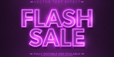 Düzenlenebilir metin efekti satışı, 3d indirim ve yazı tipi biçimi