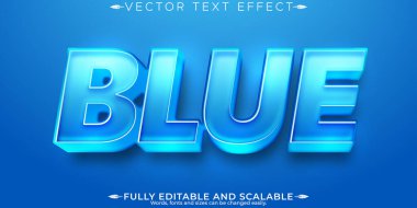 Mavi metin efekti, düzenlenebilir su ve okyanus metin biçimi