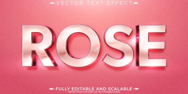 Düzenlenebilir metin efekti, pembe metin biçimi