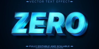 Metalik sıfır metin efekti, düzenlenebilir parlak ve zarif metin stili