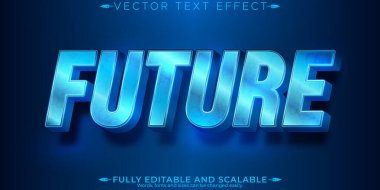 Metalik gelecek metin efekti, düzenlenebilir parlak ve zarif metin ahırı