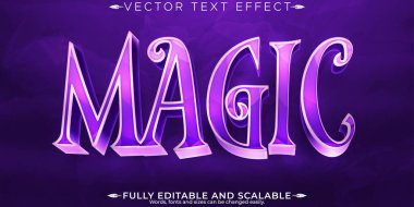 Sihirli metin efekti, düzenlenebilir cadı ve çizgi film metin biçimi