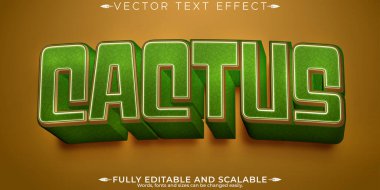 Düzenlenebilir metin efekti, kaktüs çöl metin biçimi