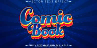 Çizgi roman metin efekti, düzenlenebilir çizgi film ve pop sanatının metin tarzı