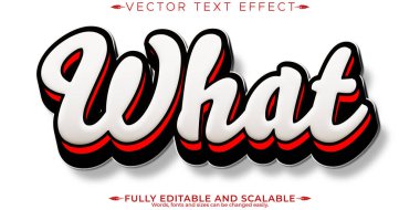 Ne metin efekti, düzenlenebilir modern harf yazı tipi stili