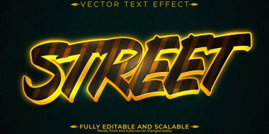 Graffiti metin efekti, düzenlenebilir sprey ve sokak metni tarzı