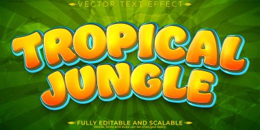 Çizgi roman orman metin efekti; düzenlenebilir çizgi film ve komik metin biçimi