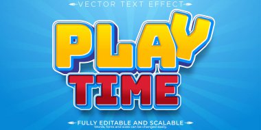 Oyun zamanı metin efekti, düzenlenebilir çizgi film ve komik metin biçimi