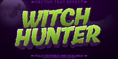 Cadı avcısı metin efekti, düzenlenebilir sihirbaz ve sihirli metin biçimi
