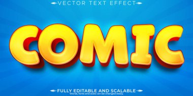 Kahramanlar çizgi film metin efekti, düzenlenebilir çizgi roman ve komik metin tarzı