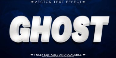 Korku metni efekti, düzenlenebilir gece ve korkutucu metin biçimi