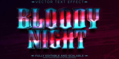 Cadılar Bayramı korkunç metin efekti, düzenlenebilir korku ve kabus metni 