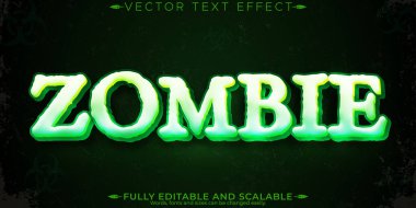 Zombi metin efekti, düzenlenebilir korku ve korkutucu metin tarzı