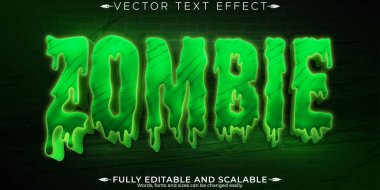 Düzenlenebilir metin efekti grafiti, 3D zombi ve sprey yazı tipi