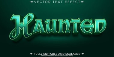 Lanetli düzenlenebilir metin efekti, ölü ve korkutucu metin biçimi