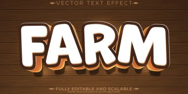 Çiftlik metni efekti, düzenlenebilir çiftçi ve organik metin tarzı