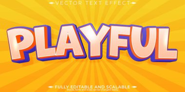 Oyuncu metin efekti; düzenlenebilir çizgi film ve komik metin biçimi