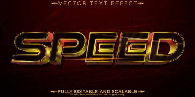 Hızlı yarış metin efekti, düzenlenebilir hızlı ve spor metin biçimi