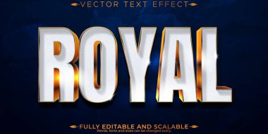Kraliyet metin efekti, düzenlenebilir lüks ve zarif metin biçimi