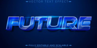 Gelecekteki metin efekti, düzenlenebilir robot ve makine metin biçimi