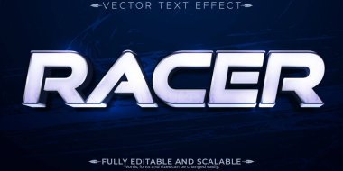 Hızlı yarış metin efekti, düzenlenebilir hızlı ve spor metin biçimi