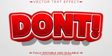 Cesur metin efekti, düzenlenebilir modern harf yazı tipi