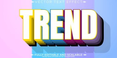 Trend metin efekti, düzenlenebilir satış ve moda metin biçimi