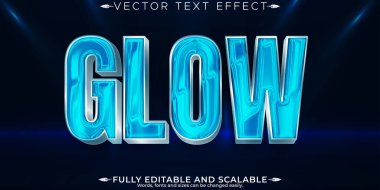 Parlak ışık metin efekti, düzenlenebilir parlak efekt metin biçimi