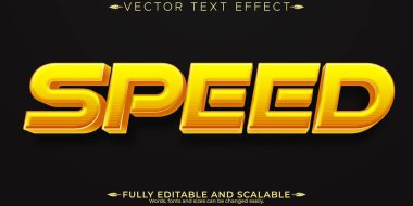 Hızlı yarış metin efekti, düzenlenebilir hızlı ve spor metin biçimi