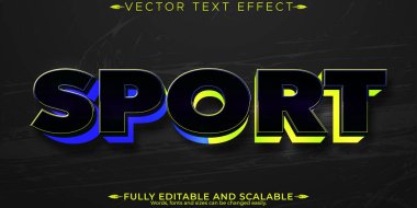 Spor metin efekti, düzenlenebilir futbol ve hızlı metin biçimi