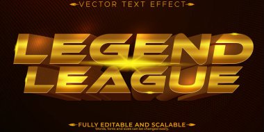 Esport efsane metin efekti, düzenlenebilir oyun ve altın metin biçimi