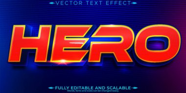 Süper kahraman metin efekti, düzenlenebilir çizgi film ve komik metin tarzı